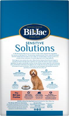 Show full view: Bil-Jac Sensitive Solutions Chicken & Whitefish Recipe Dry Dog Food, 30-lb bag slide 3 of 12