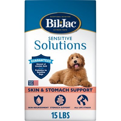 Bil-Jac Bil-Jac Sensitive Solutions Skin & Stomach Chicken & Whitefish Dry Dog Food, 15-lb bag