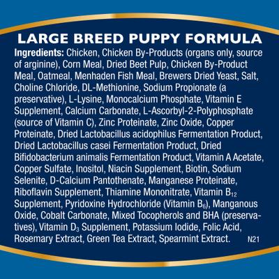 Show full view: Bil-Jac Large Breed Puppy Chicken Recipe Dry Dog Food, 15-lb bag slide 5 of 9