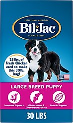 Bil-Jac Large Breed Puppy Chicken Recipe Dry Dog Food, 30-lb bag