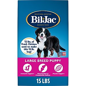 BIL-JAC Large Breed Adult Chicken Recipe Dry Dog Food, 15-lb bag