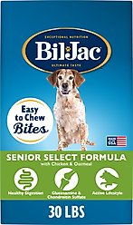 Bil-Jac Senior Select Chicken & Oatmeal Recipe Dry Dog Food, 30-lb bag