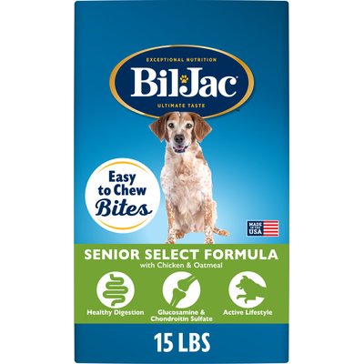 Bil-Jac Bil-Jac Senior Select Chicken & Oatmeal Recipe Dry Dog Food, 15-lb bag