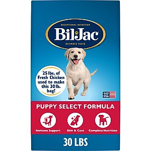 Bil-Jac Puppy Select Chicken Recipe Dry Dog Food, 30-lb bag