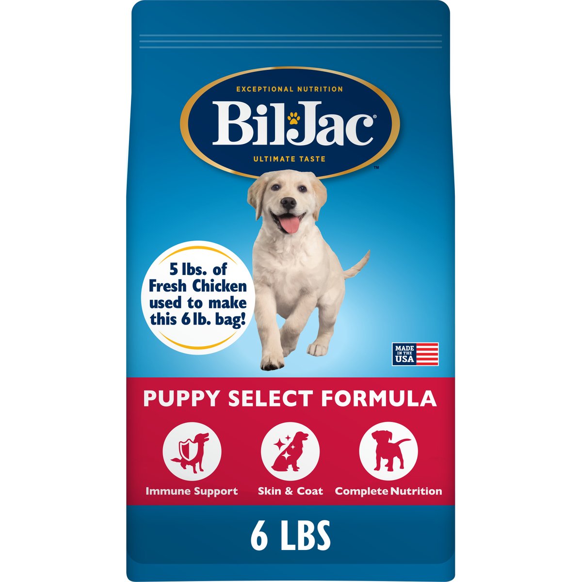 Bil-Jac Puppy Select Chicken Recipe Dry Dog Food, 6-lb bag
