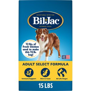 Bil-Jac Adult Select Chicken Recipe Dry Dog Food, 15-lb bag