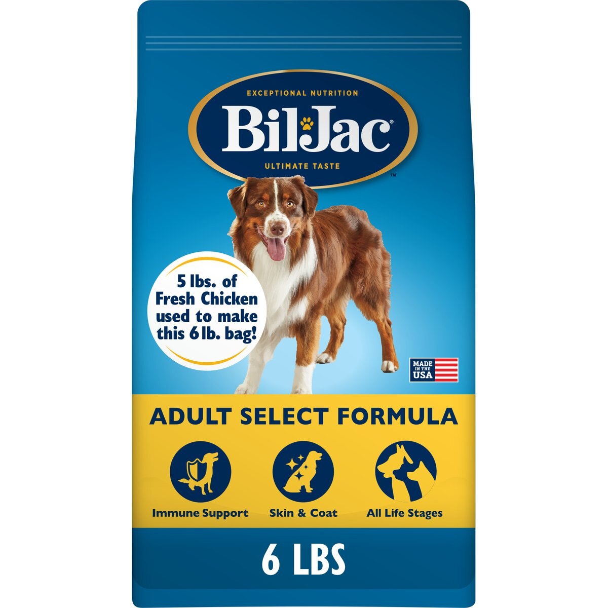 Bil-Jac Adult Select Chicken Recipe Dry Dog Food, 6-lb bag
