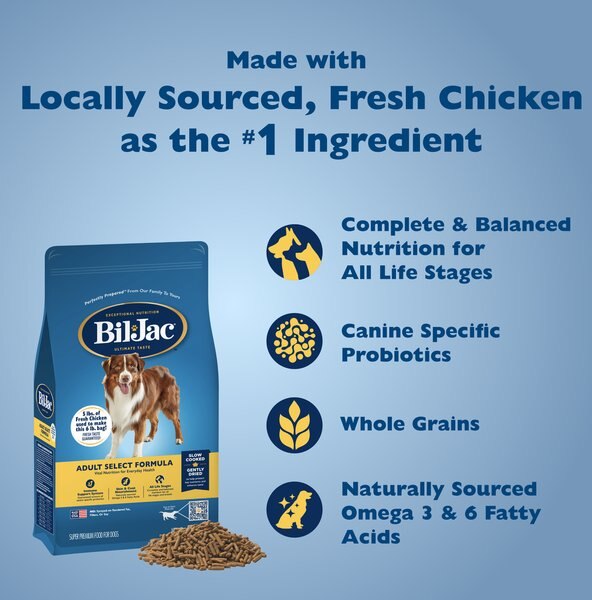 Bil-Jac Adult Select Chicken Recipe Dry Dog Food