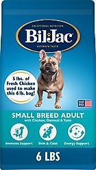 Bil-Jac Small Breed Adult Chicken, Oatmeal & Yams Recipe Dry Dog Food, 6-lb bag
