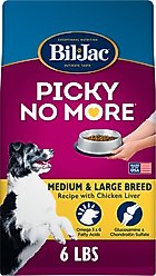Bil-Jac Picky No More Medium & Large Breed Chicken Liver Recipe Dry Dog Food, 6-lb bag