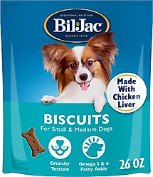 Bil-Jac Small & Medium Biscuit Crunchy Dog Treats, 26-oz bag