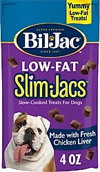 Bil-Jac Low-Fat SlimJacs Slow-Cooked Dog Treat, 4-oz pouch