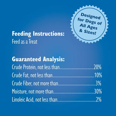 Show full view: Bil-Jac America's VetDogs Skin & Coat Dog Treats, 10-oz bag slide 9 of 13