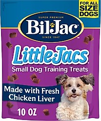 Bil-Jac Little-Jacs Small Dog Chicken Liver Training Dog Treats, 10-oz bag
