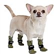 Show in main carousel: FinNero Halla Reflective Soft Fleece Dog Booties, Green, X-Large slide 1 of 7