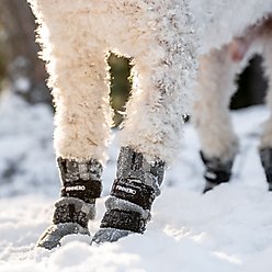FinNero Halla Reflective Soft Fleece Dog Booties, Grey, Small slide 2 of 4