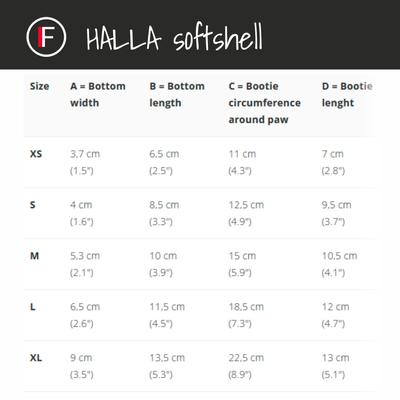 Show full view: FinNero Halla Reflective Softshell Dog Booties, Black, X-Small slide 5 of 7