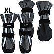 Show in main carousel: FinNero Halla Reflective Soft Fleece Dog Booties, Grey, X-Large slide 2 of 7