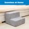 Show in main carousel: Best Pet Supplies CertiPUR-US Certified Foam Foldable Dog Steps, Ash Gray Linen, 2-Steps slide 4 of 7