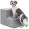 Show in main carousel: Best Pet Supplies CertiPUR-US Certified Foam Foldable Dog Steps, Ash Gray Linen, 2-Steps slide 1 of 7