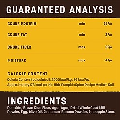 Earth Animal No-Hide Medium Pumpkin Spice Recipe Roll Hard Dog Chew slide 2 of 9