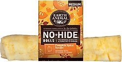 Earth Animal No-Hide Medium Pumpkin Spice Recipe Roll Hard Dog Chew slide 1 of 9