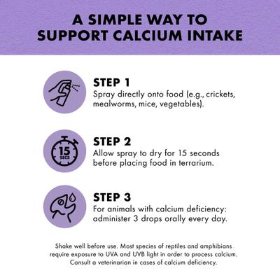 Show full view: Zilla Food Spray Calcium Reptile Supplement, 8-oz bottle slide 7 of 11