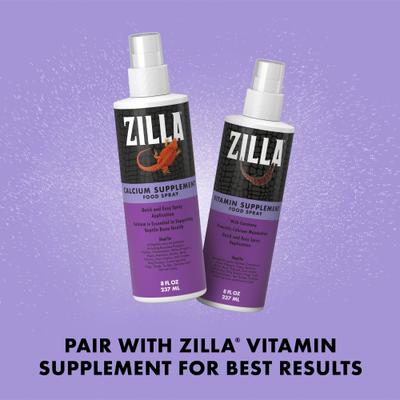 Show full view: Zilla Food Spray Calcium Reptile Supplement, 8-oz bottle slide 8 of 11