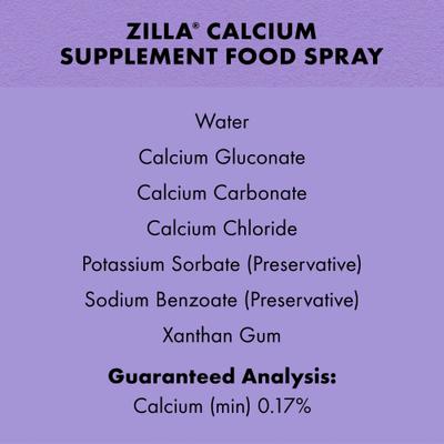 Show full view: Zilla Food Spray Calcium Reptile Supplement, 8-oz bottle slide 6 of 11