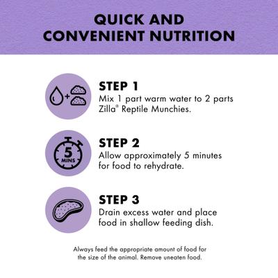 Show full view: Zilla Reptile Munchies Vegetable Mix Lizard Food, 4-oz bag slide 4 of 11