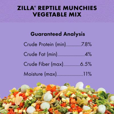 Show full view: Zilla Reptile Munchies Vegetable Mix Lizard Food, 4-oz bag slide 7 of 11