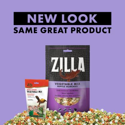Show full view: Zilla Reptile Munchies Vegetable Mix Lizard Food, 4-oz bag slide 2 of 11