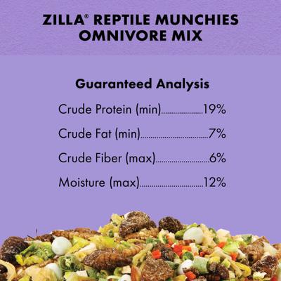 Show full view: Zilla Reptile Munchies Omnivore Mix Lizard Food, 4-oz bag slide 7 of 12