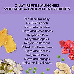 Zilla Small Animal Munchies Vegetable & Fruit Mix Lizard Food, 4-oz bag slide 2 of 9