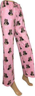 Show full view: E&S PETS Yorkie Pajama Bottoms, Pink, Large slide 4 of 6