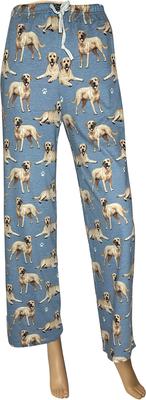 Show full view: E&S PETS Yellow Labrador Pajama Bottoms, Blue, Large slide 4 of 6