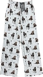 E&S PETS Chocolate Labrador Pajama Bottoms, Cream, Large