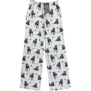 E&S PETS Chocolate Labrador Pajama Bottoms, Cream, Large