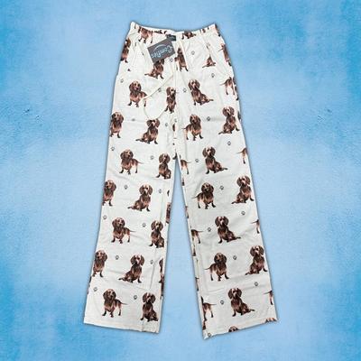 Show full view: E&S PETS Dachshund Pajama Bottoms, Grey, Small slide 2 of 6