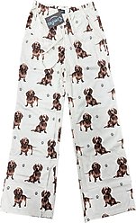 E&S PETS Dachshund Pajama Bottoms, Grey, Small