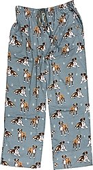 E&S PETS Boxer Pajama Bottoms, Blue, Large
