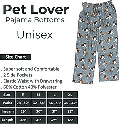 E&S PETS Boxer Pajama Bottoms, Blue, Large slide 2 of 6