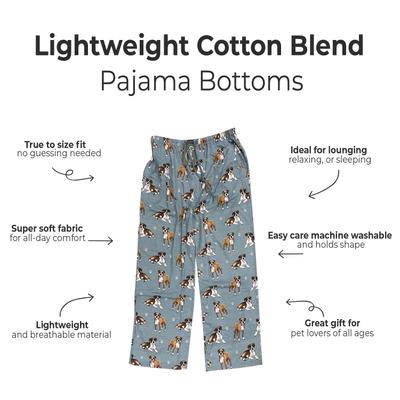 Show full view: E&S PETS Boxer Pajama Bottoms, Blue, X-Large slide 3 of 6