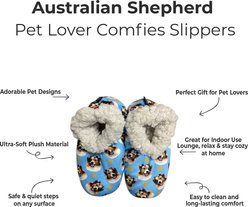 E&S PETS Australian Shepherd Slippers, Light Blue, one size slide 2 of 4