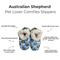 Show in main carousel: E&S PETS Australian Shepherd Slippers, Light Blue, one size slide 2 of 4