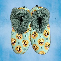 E&S PETS Golden Retriever Slippers, Teal, one size slide 2 of 4