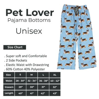 Show full view: E&S PETS Welsh Corgi Pajama Bottoms, Light Blue, Small slide 6 of 6