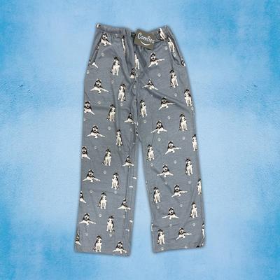 Show full view: E&S PETS Siberian Husky Pajama Bottoms, Blue, Large slide 2 of 6