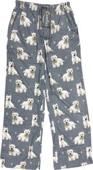E&S PETS Westie Pajama Bottoms, Grey, X-Large