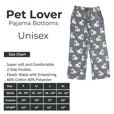 Show full view: E&S PETS Westie Pajama Bottoms, Grey, Large slide 6 of 6